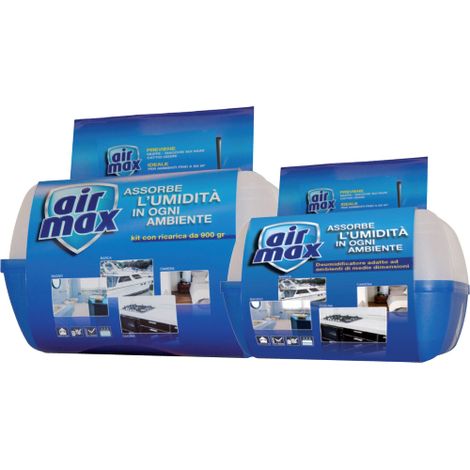Kit d&39absorption d&39humiditA  Airmax dA shumidificateur au sel 900 gr