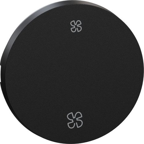 Plaque de finition Schneider s949235 clipsable ventilation noire (1/3)