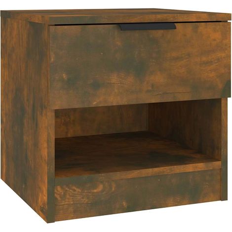 Maison Exclusive - Mesita de noche madera contrachapada color rob (1/5)