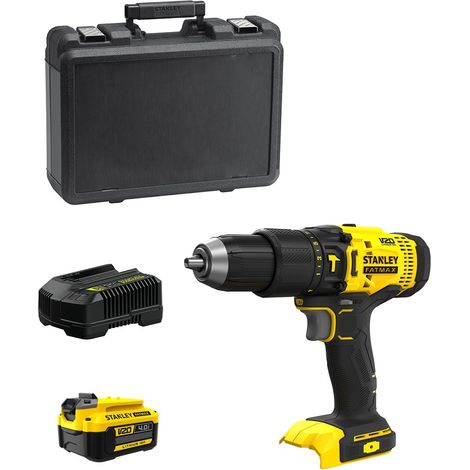 Taladro Percutor STANLEY FatMax SFMCD711M1K (1 x 4,0 Ah + Cargador + Maletín) (1/5)