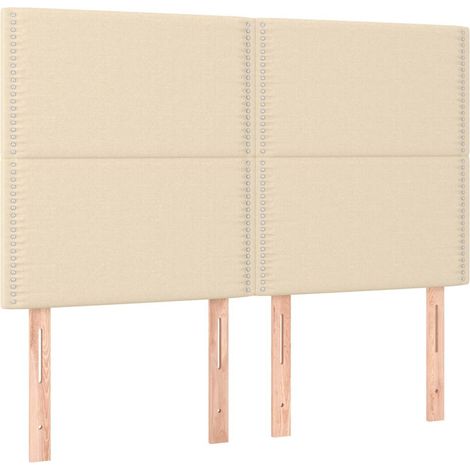 Maison Exclusive - Cabecero de cama de tela color crema 144x5x118 (1/5)