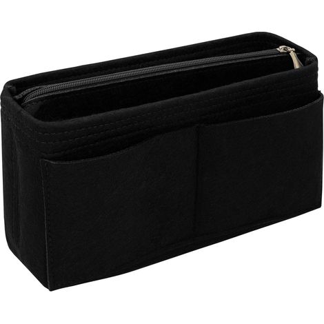 Organisez votre sac avec des inserts et compartiments en feutrine noire.