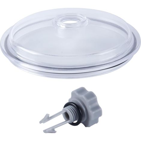 1 ensemble de couvercles de piège à feuilles pour filtre à sable SF80110-1 12 pouces avec joint torique et valve – Protection contre les débris gris et noir (1/5)