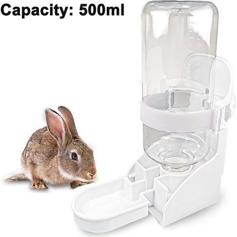 Hanging water fountain for rabbits, automatic leak-proof water dispenser