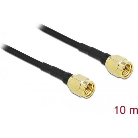 Delock Cable de antena de macho SMA a macho SMA LMR/CFD100 10 m low loss