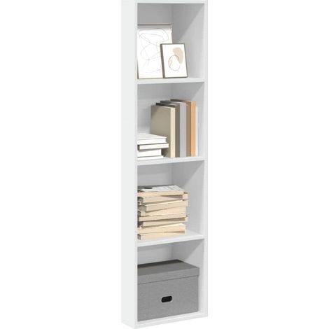 vidaXL Bookcase White 40x30x152 cm Engineered Wood