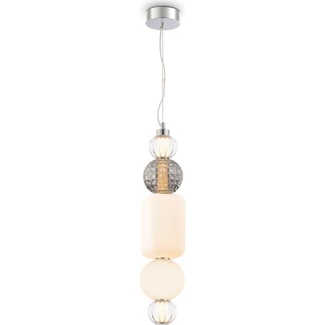 Suspension LED Maytoni Collar chrome verre 35W 3000K (1/2)