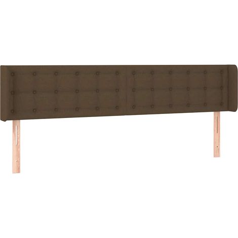 Maison Exclusive - Kopfteil mit Ohren Dunkelbraun 163x16x78/88 cm (1/5)