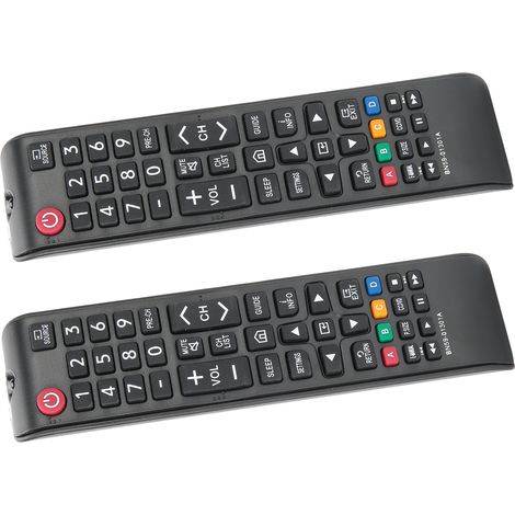Télécommande Universelle 2 pièces pour Téléviseurs SAMSUNG, Télécommande TV Multifonction de Remplacement (1/5)