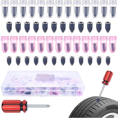 Kit Réparation Pneu Anti Crevaison 50 Pièces (25S+25L) (1/5)