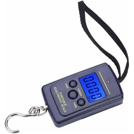 Weiheng WH-A01L 40kg Bilancia da pesca elettronica digitale portatile Bilancia tascabile sospesa con gancio Strumento di ricambio per bagagli Pesca (1/4)