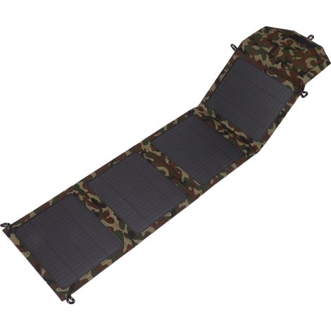 Tarnfarbenes 40-W-Falt-Solarpanel-Set mit 2 USB-Anschlüssen, monokristallinem Silizium-Solarladegerät für Camping und 12-V-Batterie (1/5)
