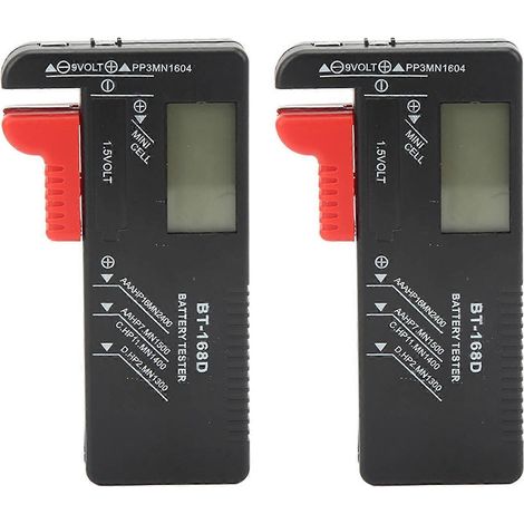 Stück Batterieprüfgerät mit digitaler Anzeige für AA-, AAA-, 9V- und 1,5V-Batterien