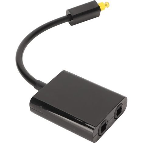 Sonew répartiteur de câble optique numérique Répartiteur de câble optique 1 en 2 sorties son surround câble de son à fibre (1/4)