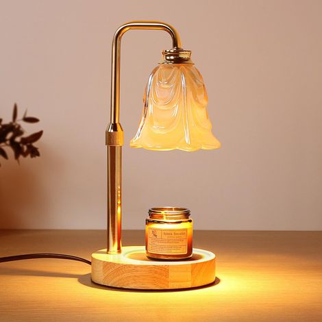 Lampe Chauffante à Bougies avec Minuterie & Réglage Hauteur - Dimmable 2 Ampoules pour Maison & Bureau (1/5)