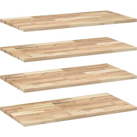 Maison Exclusive - Schweberegale 4 Stk. 60x40x2 cm Massivholz Aka