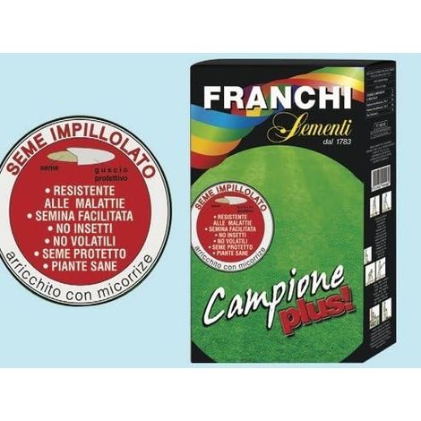 FRANCHI SEMI SEMENTI PER PRATO GIARDINO CAMPIONE PLUS CONFEZIONE 1 KG (01291)