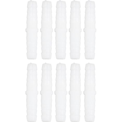 Kunststoff-Schlauchverbinder, gerader Schlauchverbinder, Reparaturdichtungsadapter für Pumpe und Silikonschlauch (6-6 mm Durchgang)