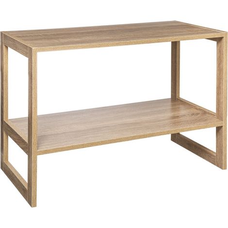 5Five Simply Smart – Etagère de rangement empilable L 69 x H 51 cm – Panneau de particules aggloméré – Système superposable pour personnalisation – Effet bois naturel