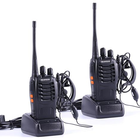 Talkie Walkie BF-888S 1 Paire de Rechargeable 16 canaux Professionnel de radiocommunication, adapté à la Construction de Restaurants et de supermarchés (1/4)