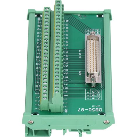 Klemmenblockmodul, Leiterplatte mit Kupferbuchsen, bedruckter Beschriftung, oxidationsbeständig, 60 V DC (1/5)