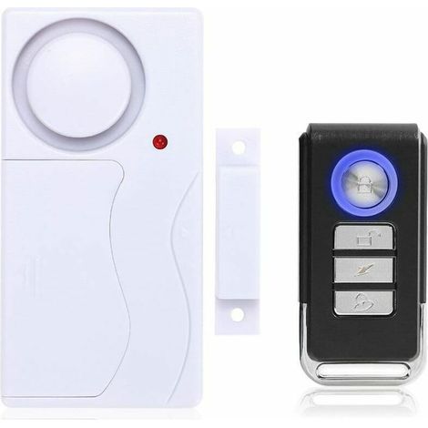 Green Mobility-Alarme de porte et fenêtre Alarme antivol sans fil avec télécommande, facile à installer, 105 dB très fort (comprend 1 alarme et 1 télécommande) (1/5)