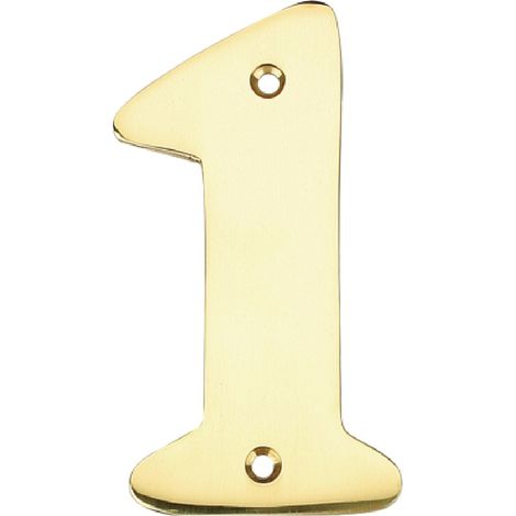 Número puerta 1 acero inoxidable con tornillo GSC 003302601 (1/3)