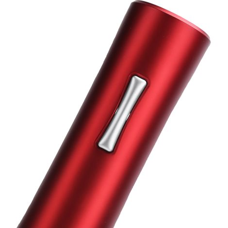Ouvre-bouteille électrique automatique, tire-bouchon et coupe-capsule, accessoire de cuisine portable rouge (1/5)