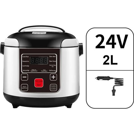 Cuiseur à riz 2 L (24 V), multifonction, idéal pour la soupe, le porridge et les repas. Fonction boîte à lunch. (1/5)