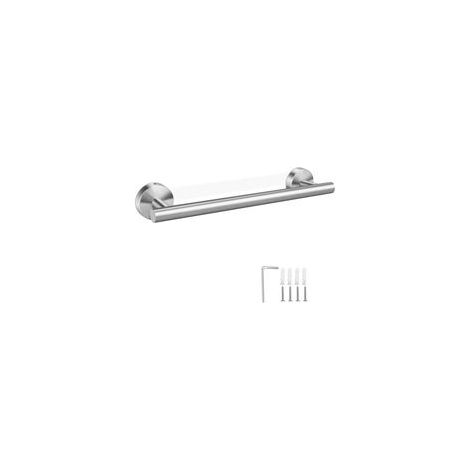 Argent Porte Serviette 30cm, Salle de Bain Support Acier INOX Porte-Serviette pour Serviette (1/5)