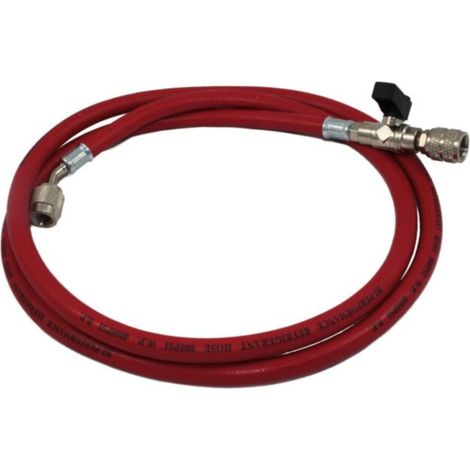 Tecnogas Frusta Tubo Flessibile 5/16" SAE C/Rubinetto ROSSO L 3000 mm