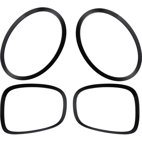 Front Rear Light Covers for Mini Cooper F55/F56/F57 2014-2019 Black 4PCS Set (1/5)