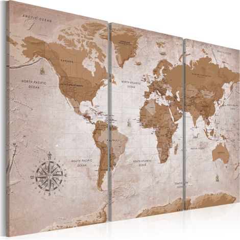 Tableau Imprimé "Vintage Map : Oriental Travels" 60 x 90 cm (1/2)