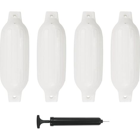 vidaXL Pare-chocs de Bateau Blanc 41 x 11,5 cm PVC (1/5)