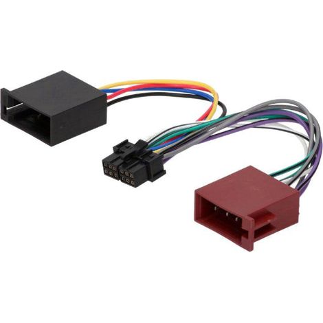 Cable Autoradio LG 12PIN Vers ISO separe - connecteur marron