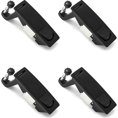 Lot de 4 loquets de compression en alliage de zinc, levier de chasse d'eau, plage de serrage réglable de 0,04 à 0,94 pouce (1/4)