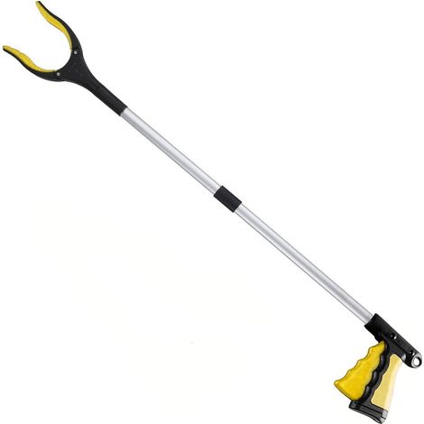 1 Ramasse-litière, Bras pliable 81,3 cm, Tête rotative 180 degrés, Alliage d'aluminium, Jardin et maison (1/5)