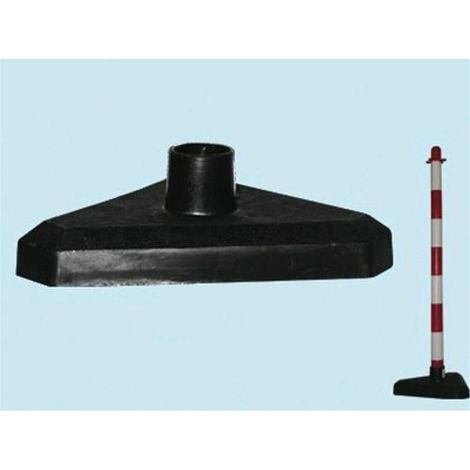Base in Cemento rivestita in PVC per colonnine paletti bianco-rosso 1 Pz (1/2)
