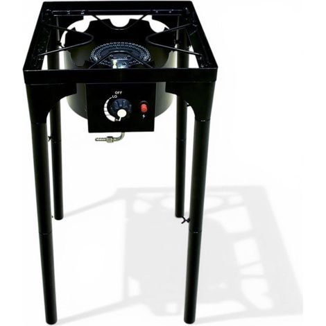 Fornello gas da esterno con gambe regolabili 4,5 KW accensione piezo Power Top 1
