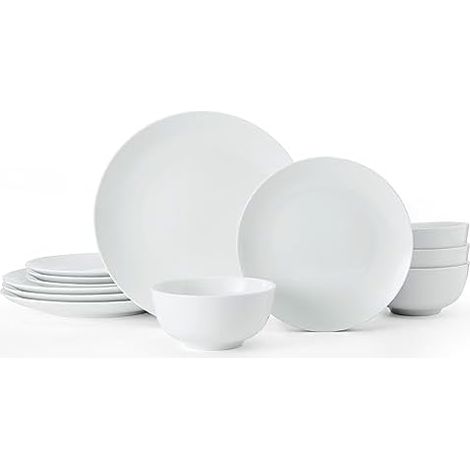 Mikasa Kreide - Tafelgeschirr de Porzellan (12 Stück, in Schachtel de Geschenkbox de Geschenkbox de)