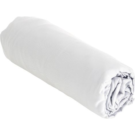 Protège-matelas en forme de drap housse Blanc 140x190 cm (1/5)