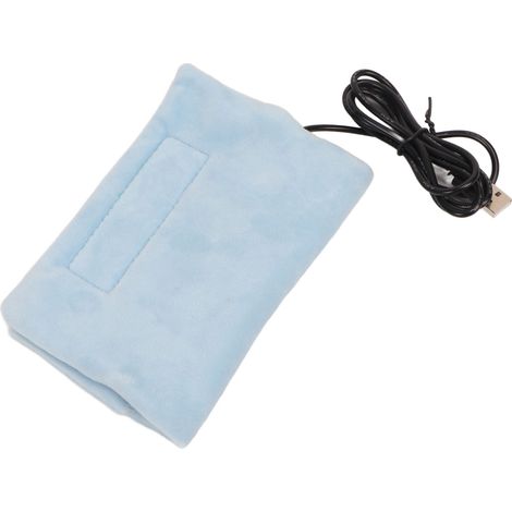 Chauffe-biberon bleu en coton, USB, maintien de la chaleur, pour l'alimentation de bébé en voiture (1/5)