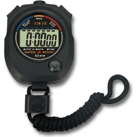 1 Chronomètre numérique, affichage 12/24h, résistant aux chocs, mode intermédiaire, pour natation course football (1/5)