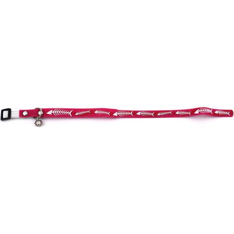 Collare rosa 31x1 cm: Collare per gatto in gomma 31x1 cm