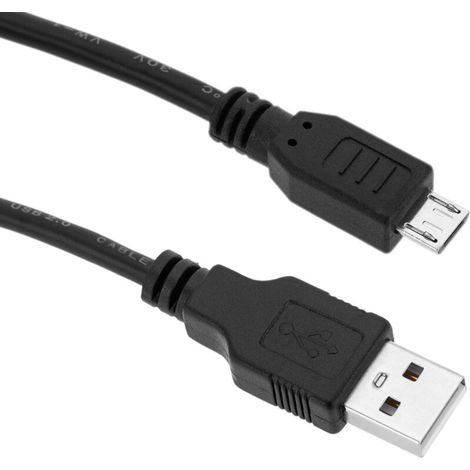 Câble USB 2.0 A mâle vers Micro USB mâle B 2 m (1/5)