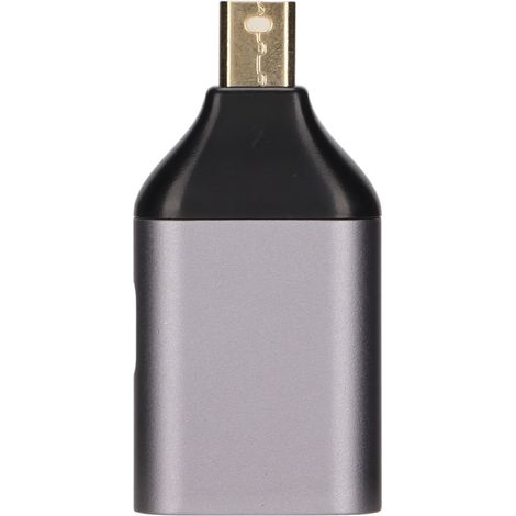 Adaptateur USB-C femelle vers Mini DisplayPort mâle 4K 60 Hz et adaptateur secteur PD pour téléphone portable, PC, projecteur et moniteur (1/5)
