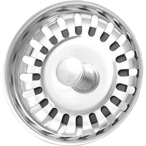 Crépine d'évier en acier inoxydable, bouchon de vidange pour cuisine et salle de bain (1/5)