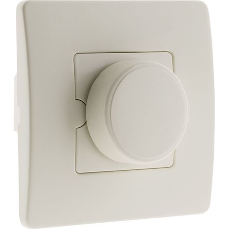Zenitech – Variateur de lumière 60-300W – Mode de pose électricité – Installation facile avec vis et griffes – Couleur blanche