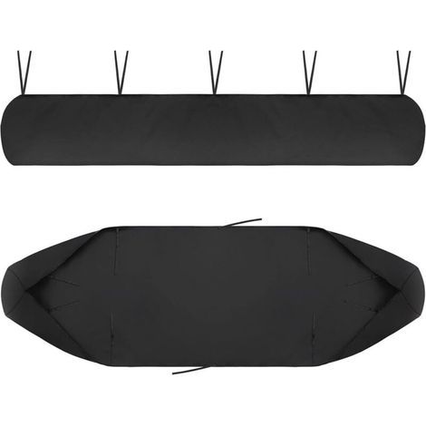 Housse de Auvent Jardin Protection, BâChe Sac de Rangement 420D Oxford Contre Les UV Anti-poussière étanche Contre la Neige et la Pluie en Hiver, pour Canopy Shelter De Terrasse Meubles (Noir, 4M) (1/4)