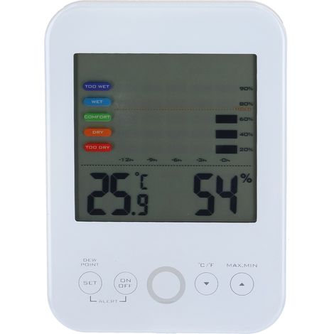 Hygromètre thermomètre écran tactile numérique affichage température humidité mètre moniteur (1/5)